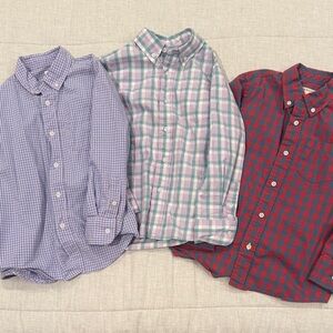 Crewcuts Kids Checkered Button-Up Shirts - Set of 3